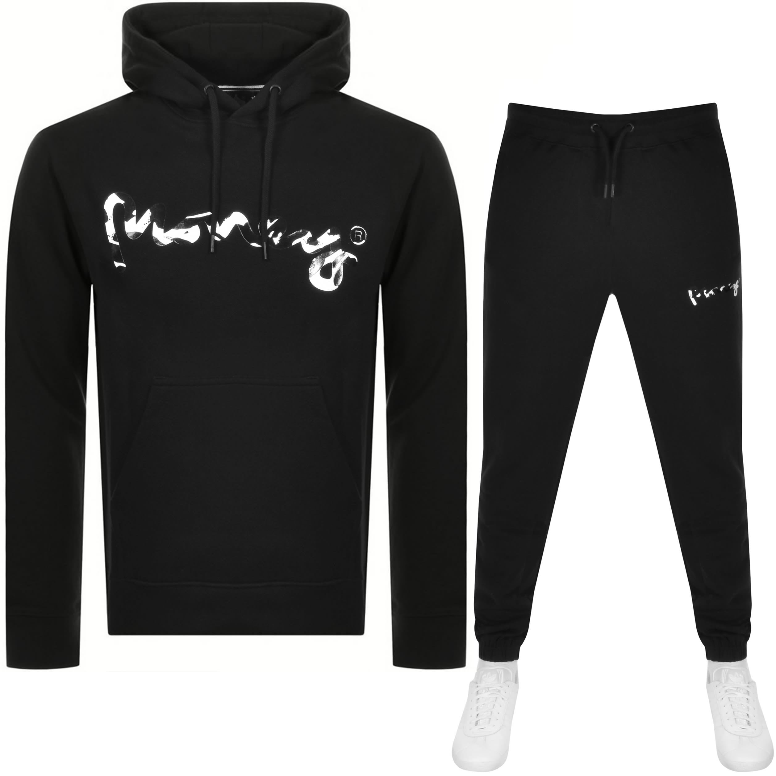 Alternative Image for ProductMoney Sig Ape Camo Logo Tracksuit Black1